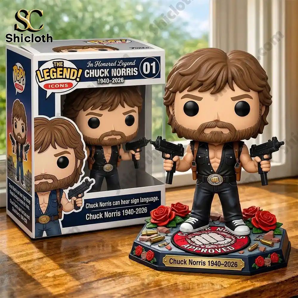 Chuck Norris Legend Icon 2026 Memorial Tribute Pop Figure