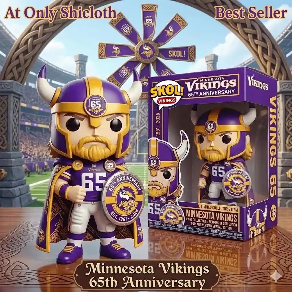 Minnesota Vikings 65th Anniversary Pop! Figure Doll