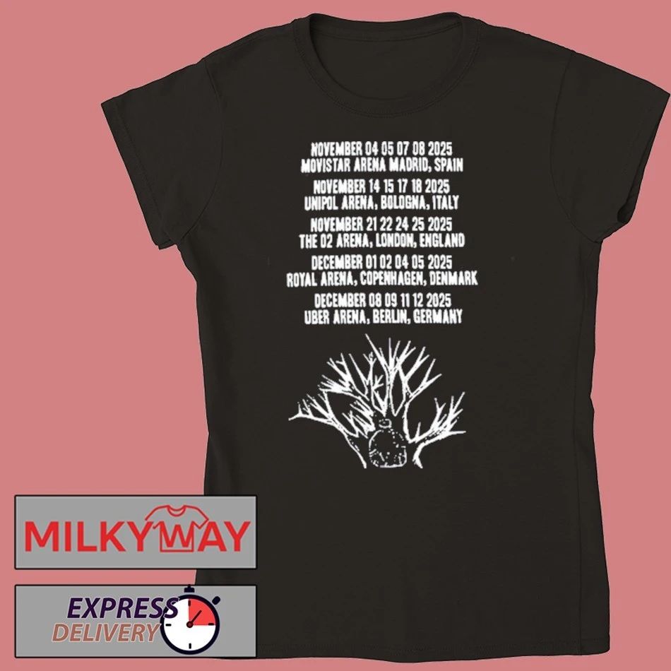 Radiohead Nov + Dec 2025 Tour Shirt