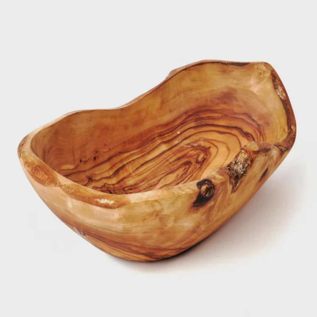 Exquisite Handcrafted Olive Wood Serving Bowl – Nature’s Timeless Art