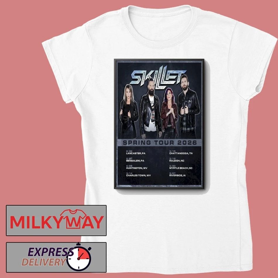 Skillet Poster Spring Tour 2026 shirt