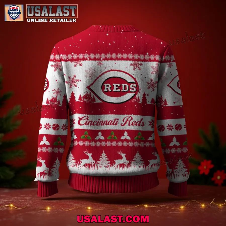 Cincinnati Reds Ugly Christmas Sweater Jumper