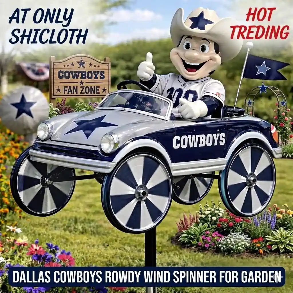 Dallas Cowboys Rowdy Wind Spinner For Garden