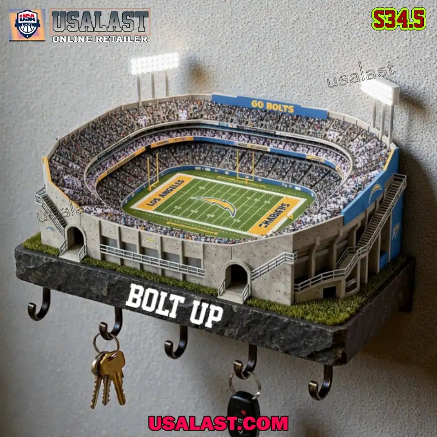 Los Angeles Chargers Sports Stadium Key Hooks, Key Holder