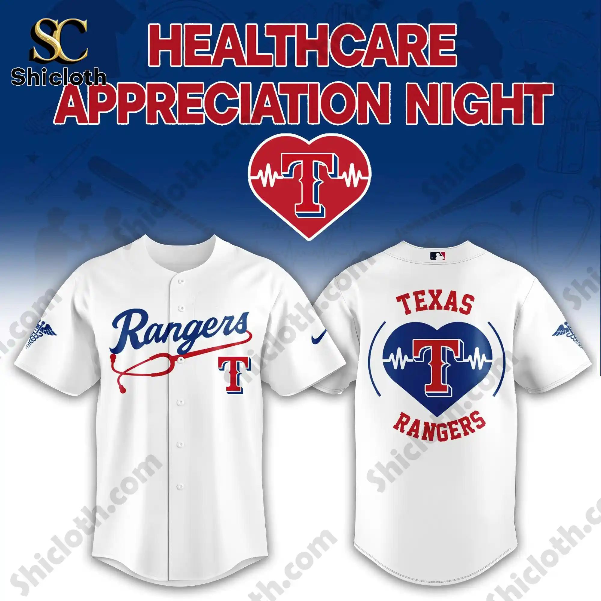 Texas Rangers Healthcare Appreciation Night Limited Edition Jersey 2026