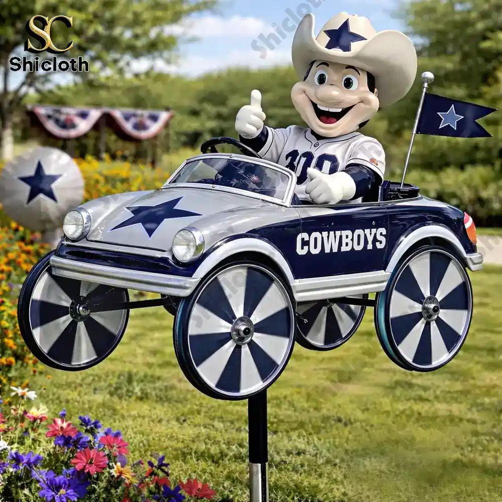 Dallas Cowboys Rowdy Wind Spinner For Garden