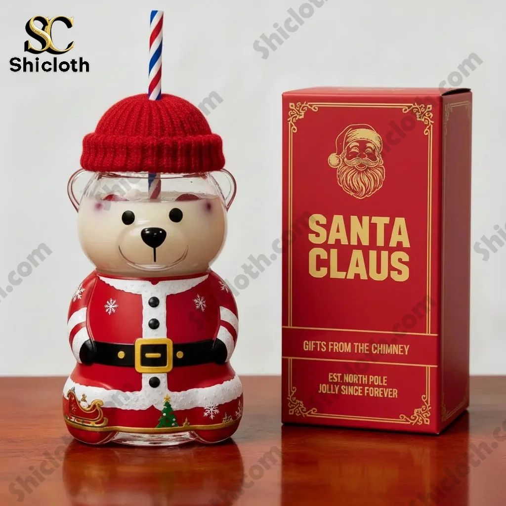 Santa Claus Anniversary Bear Drinkware