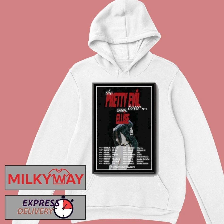 Ellise The Pretty Evil Tour Act II 2026 Poster shirt