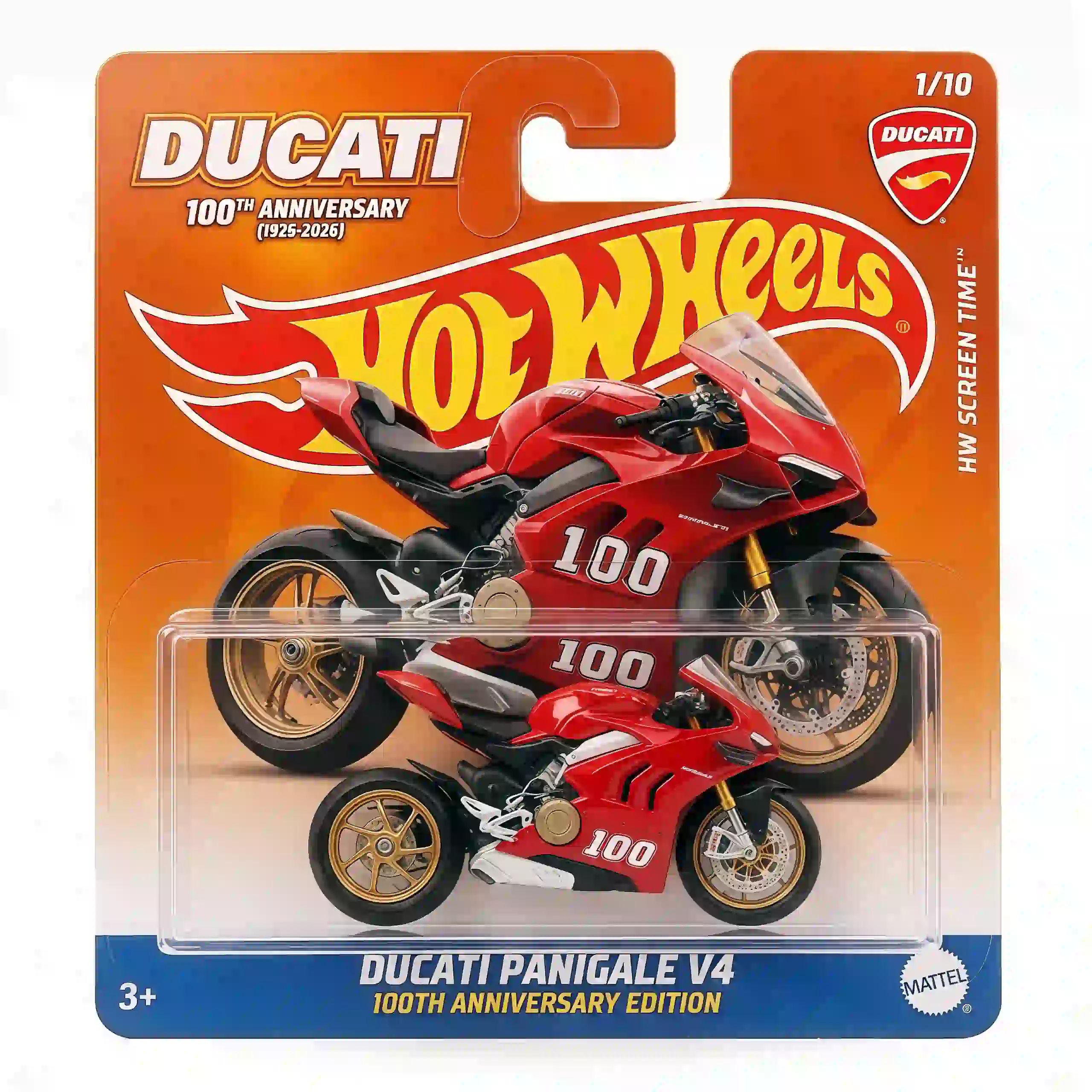 Wheels Ducati Panigale V4 100th Anniversary Motorcycle Toy