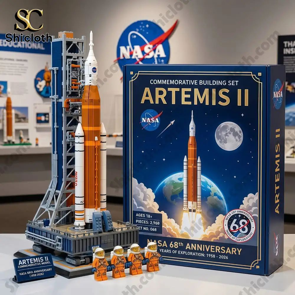 Nasa 68th Anniversary Years Of Exploration Building Brick