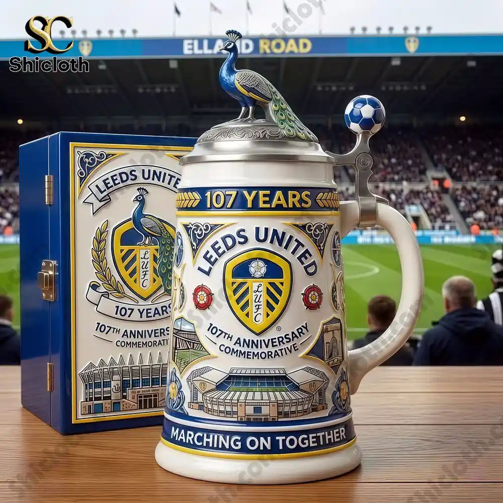 Leeds United 107th Anniversary Commemorative Collector Beer Stein