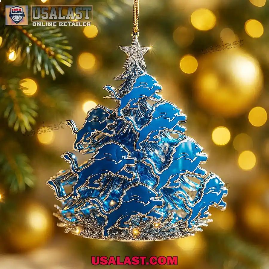 Detroit Lions Christmas Tree Ornament