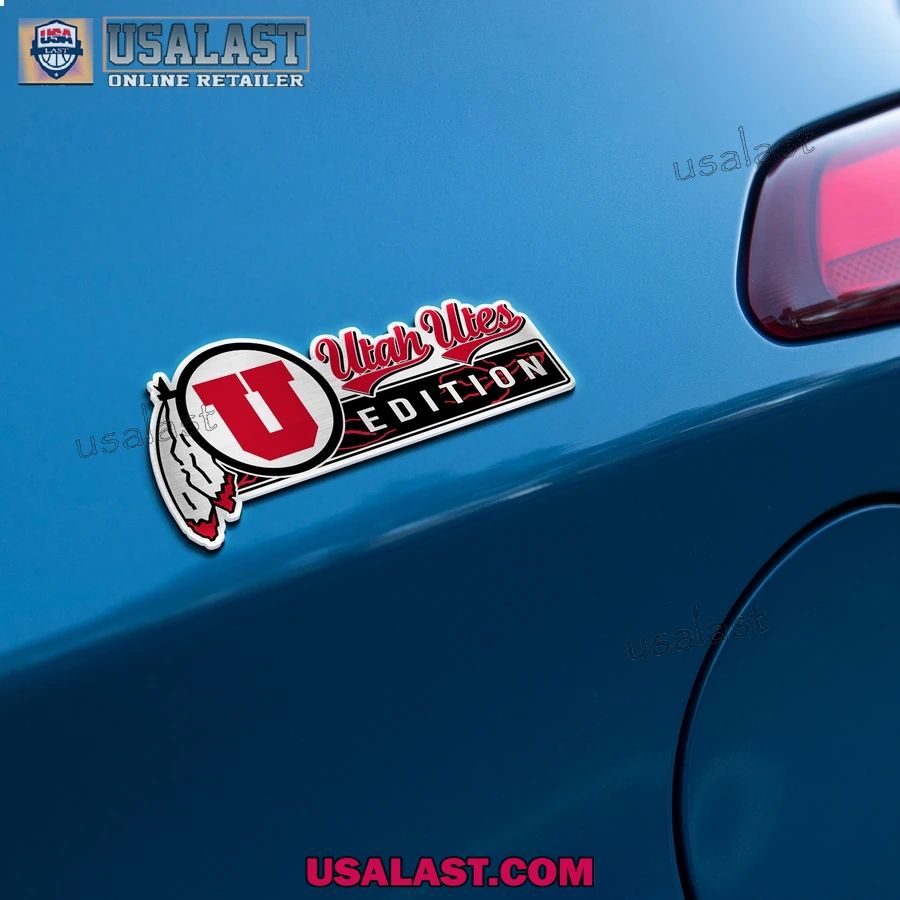 Utah Utes Edition Custom 3D Car Badge Sticker