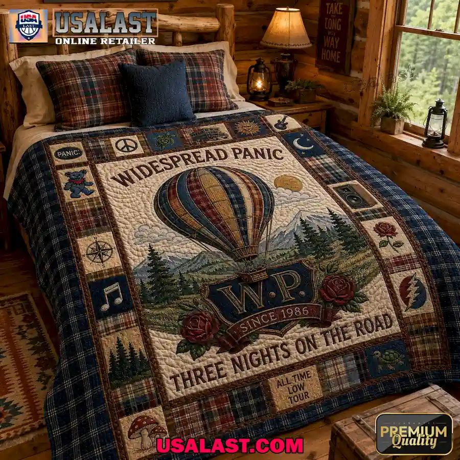 Widespread Panic Three Nights On The Road Quilt Blanket