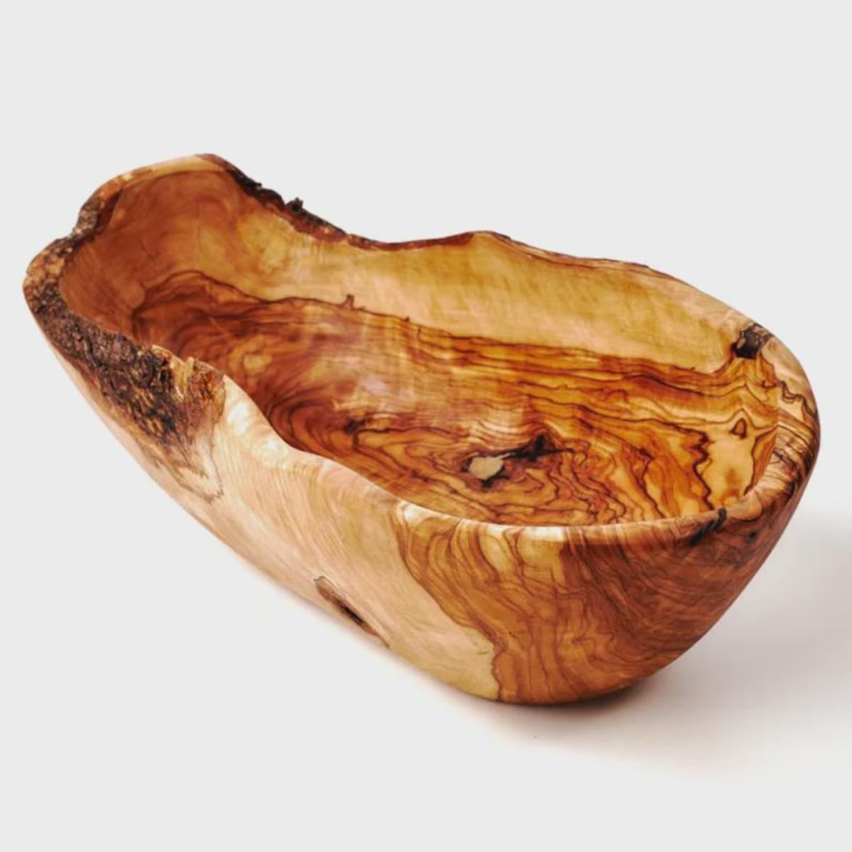 Exquisite Handcrafted Olive Wood Serving Bowl – Nature’s Timeless Art