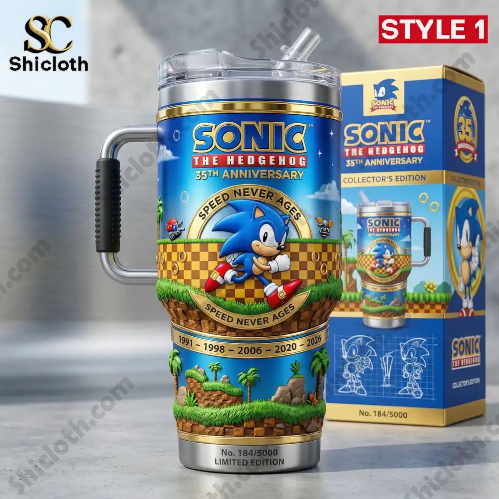 Sonic 35th Anniversary Collector YETI Tumbler