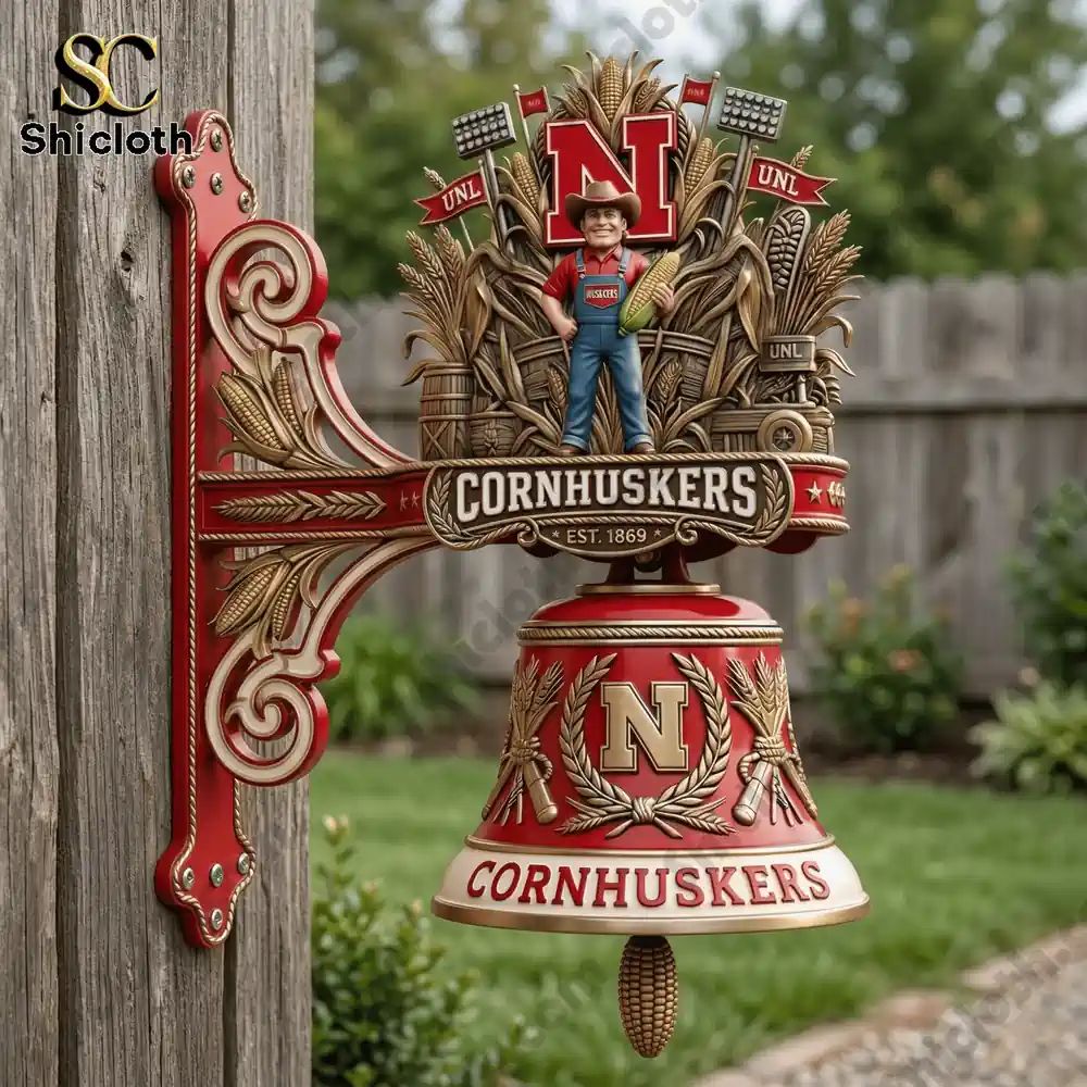 Nebraska Cornhuskers Premium Wall Bell