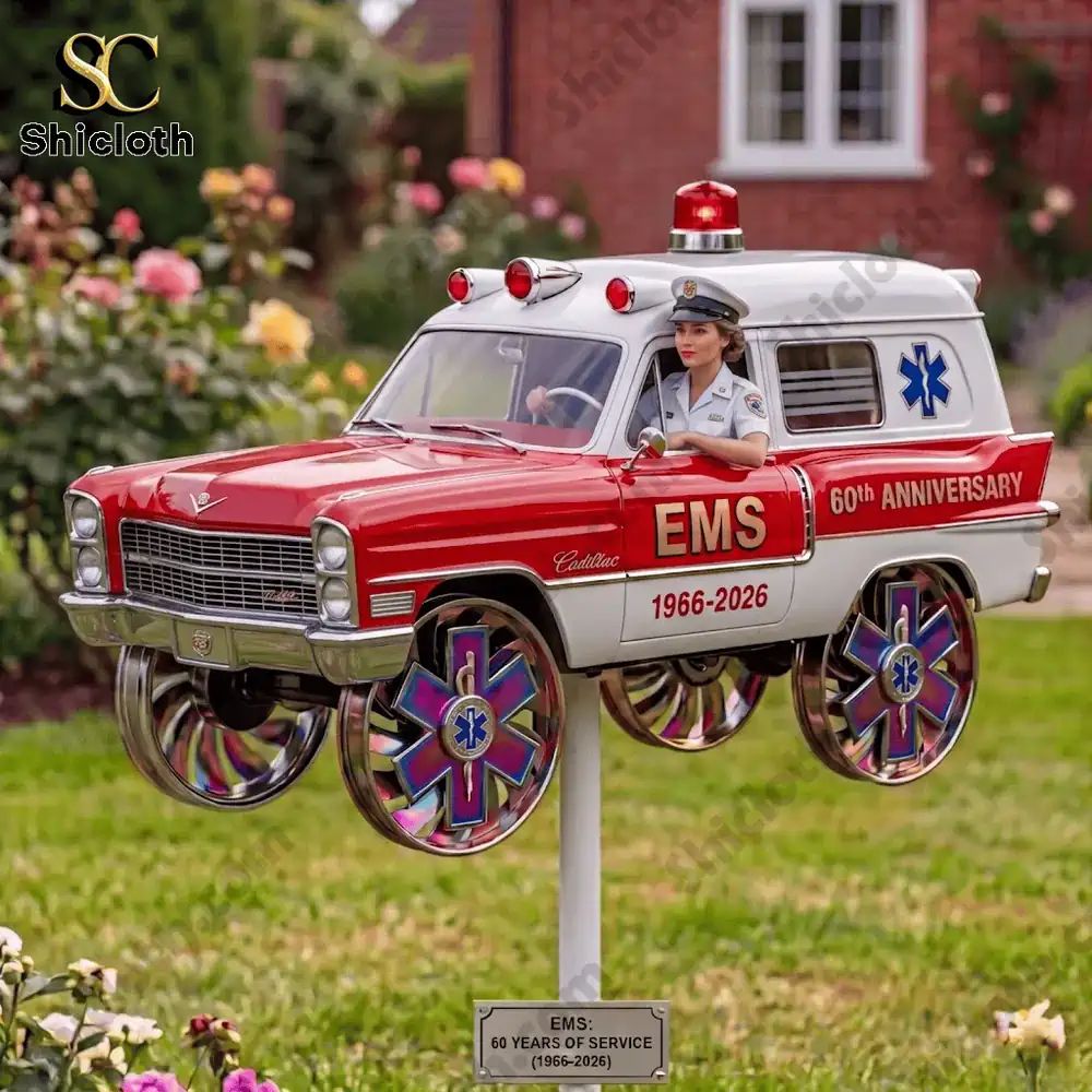 EMS 60th Anniversary Commemorative Rescue Garden Wind Spinner