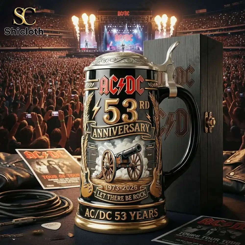 ACDC 53 Years of High Voltage 1973-2026 Anniversary Collector’s Beer Stein
