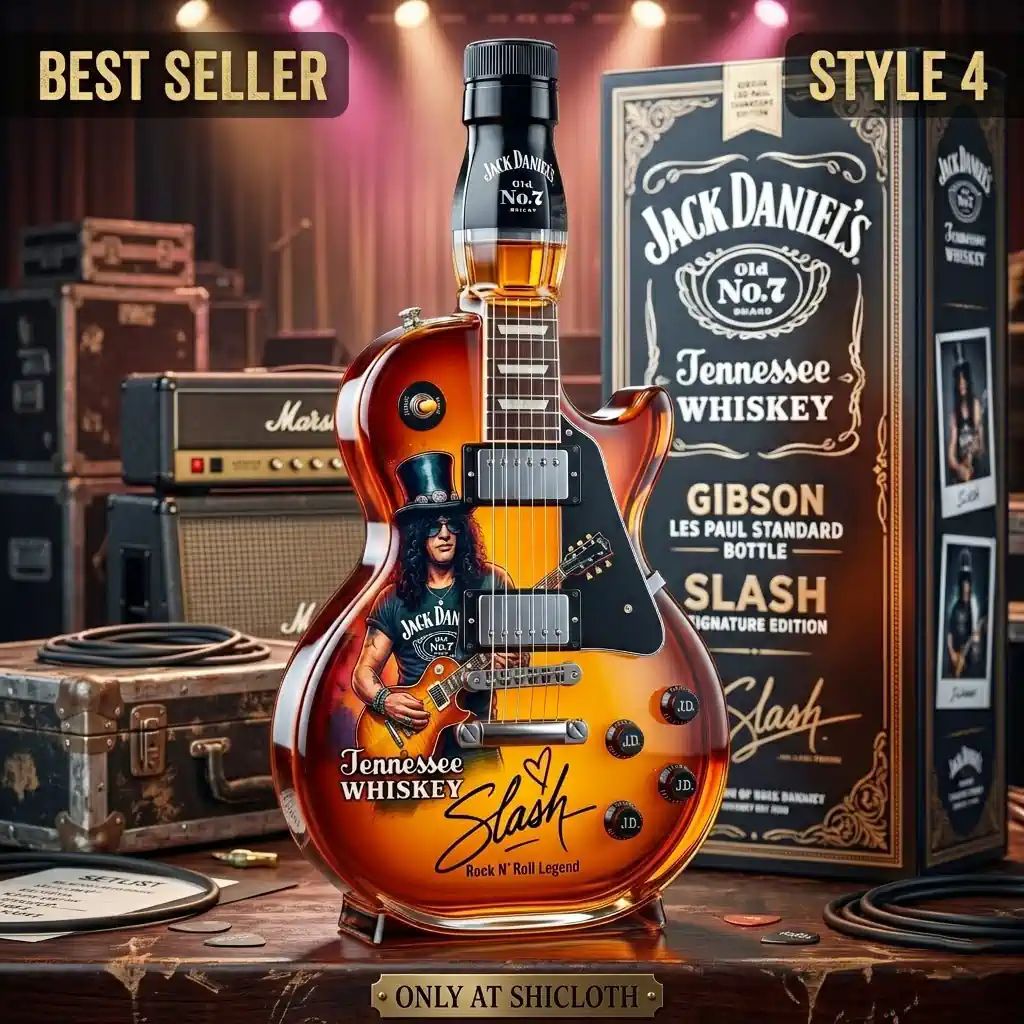Slash Signature Gibson Les Paul Electric Guitar Whiskey Bottle