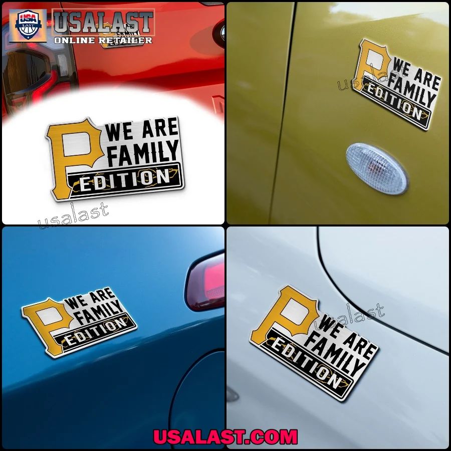 Pittsburgh Pirates Edition Engraved Car Name Badge