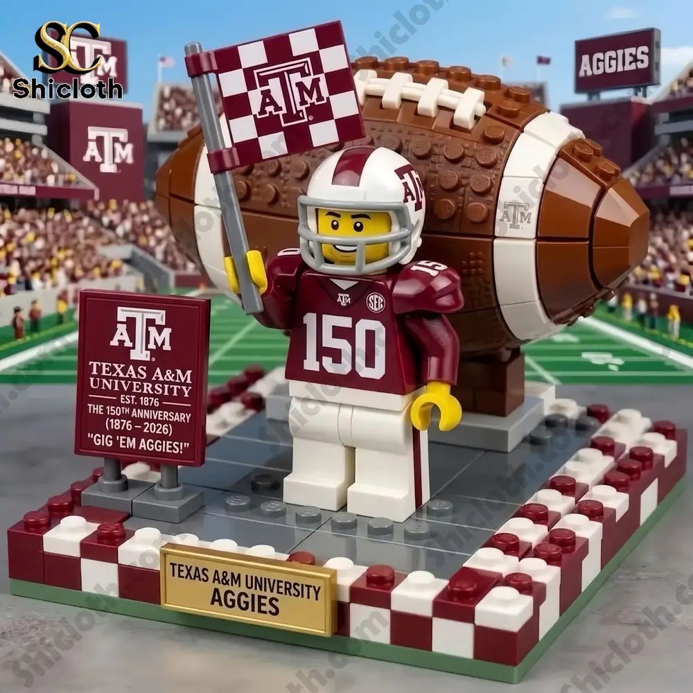 Texas A&M 150Th Anniversary Football Building Brick Set 2026