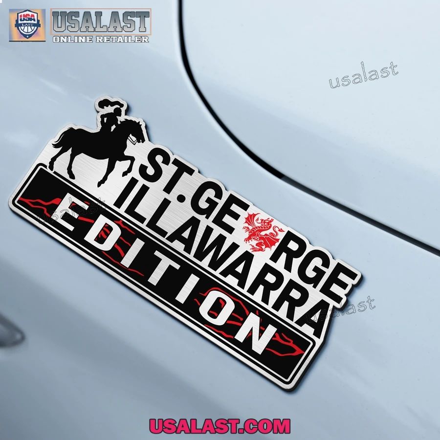 St. George Illawarra Dragons Edition Custom 3D Car Badge Sticker