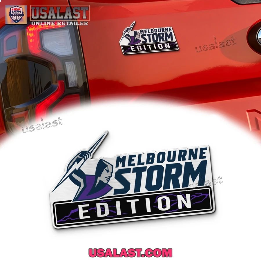 Melbourne Storm Edition Custom 3D Car Badge Sticker