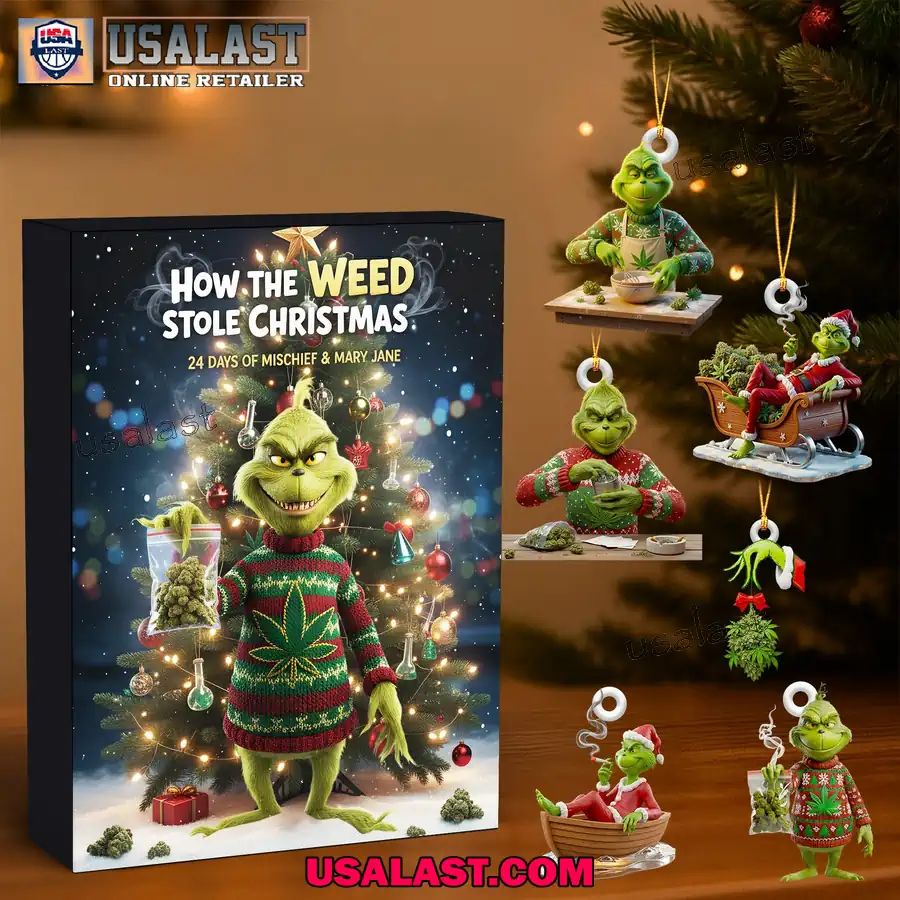 Grinch Stoner Advent Calendar Christmas Gift Box