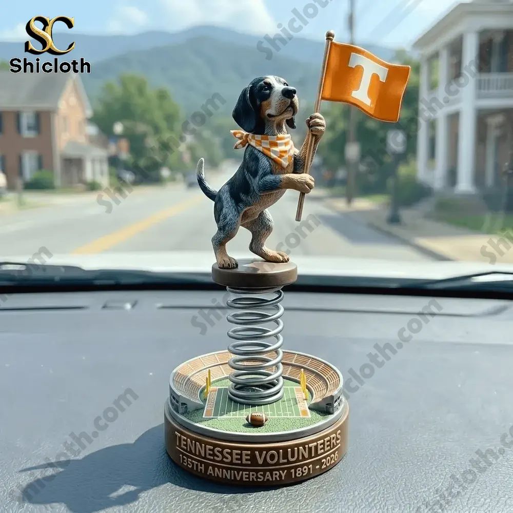 Tennessee Volunteers 135th Anniversary Decor Car Dashboard Bobblehead