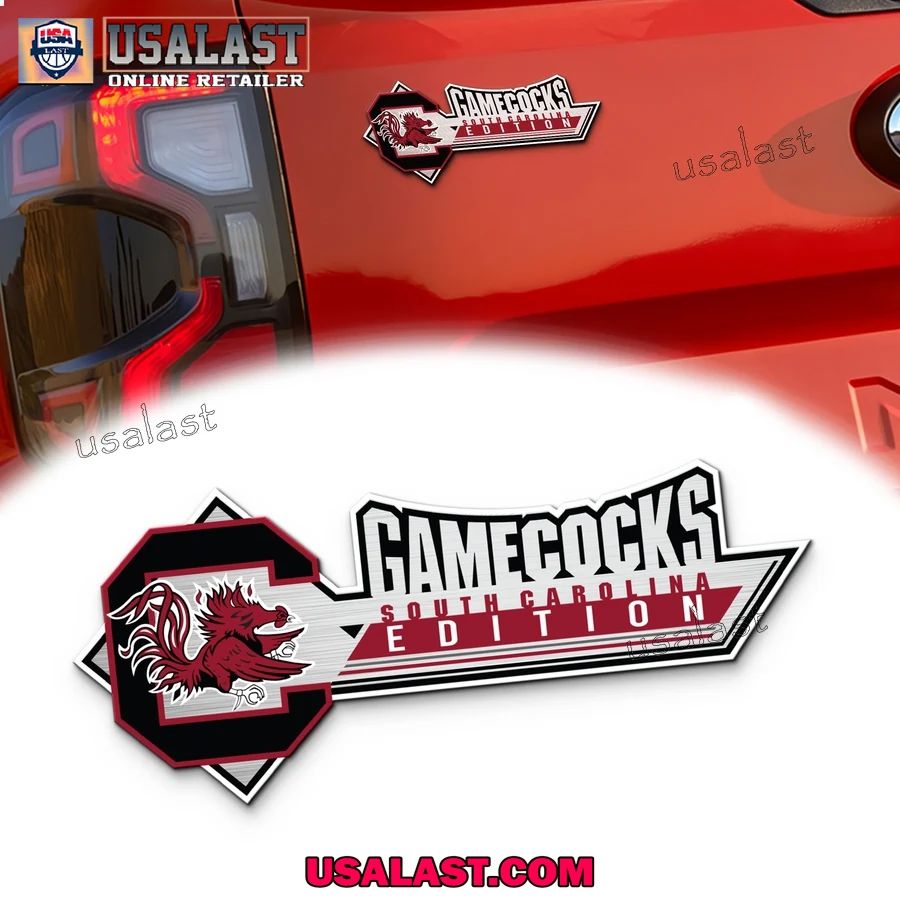 South Carolina Gamecocks Edition 3D Car Badge Sticker