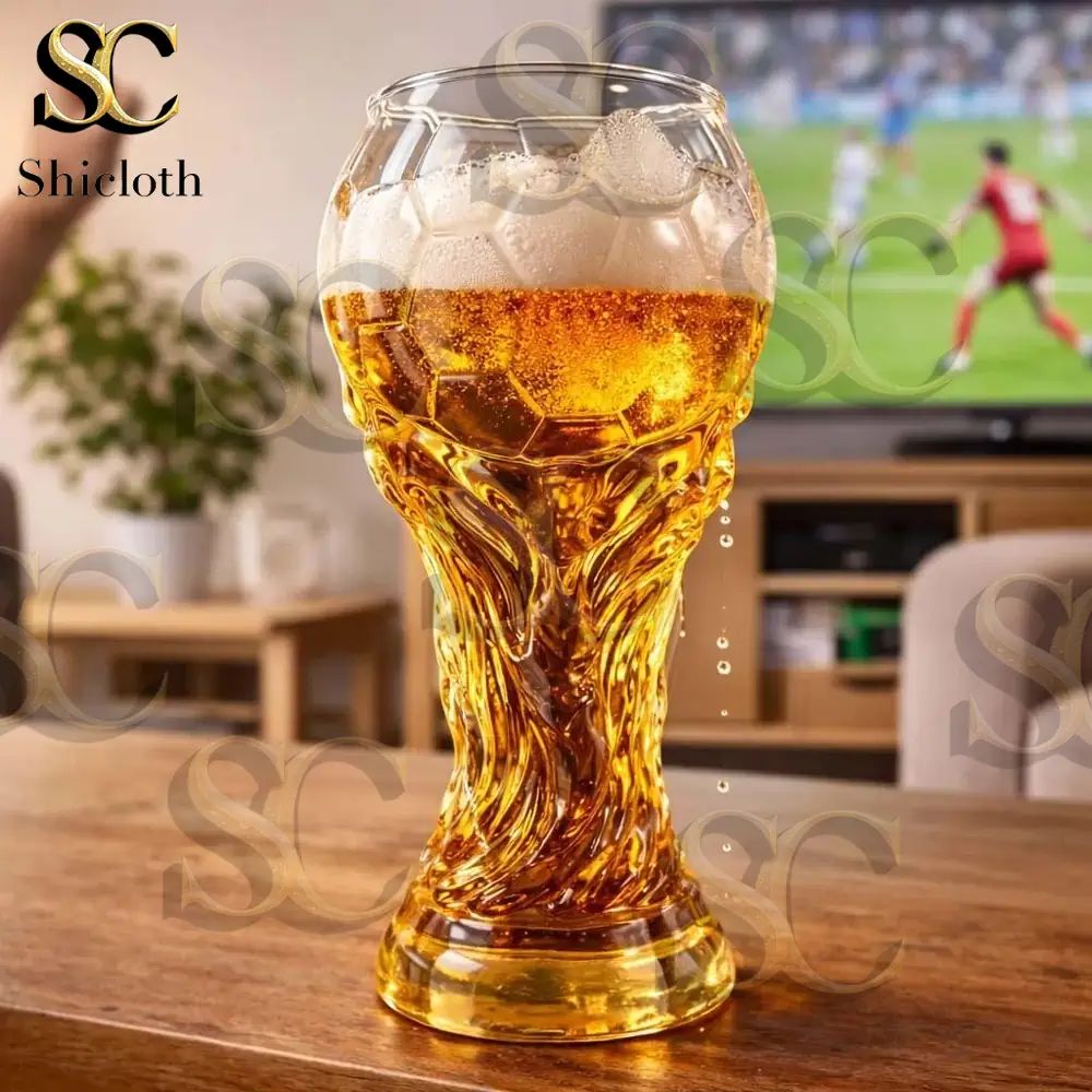 America World Cup 2026 Football Trophy Beer Glass