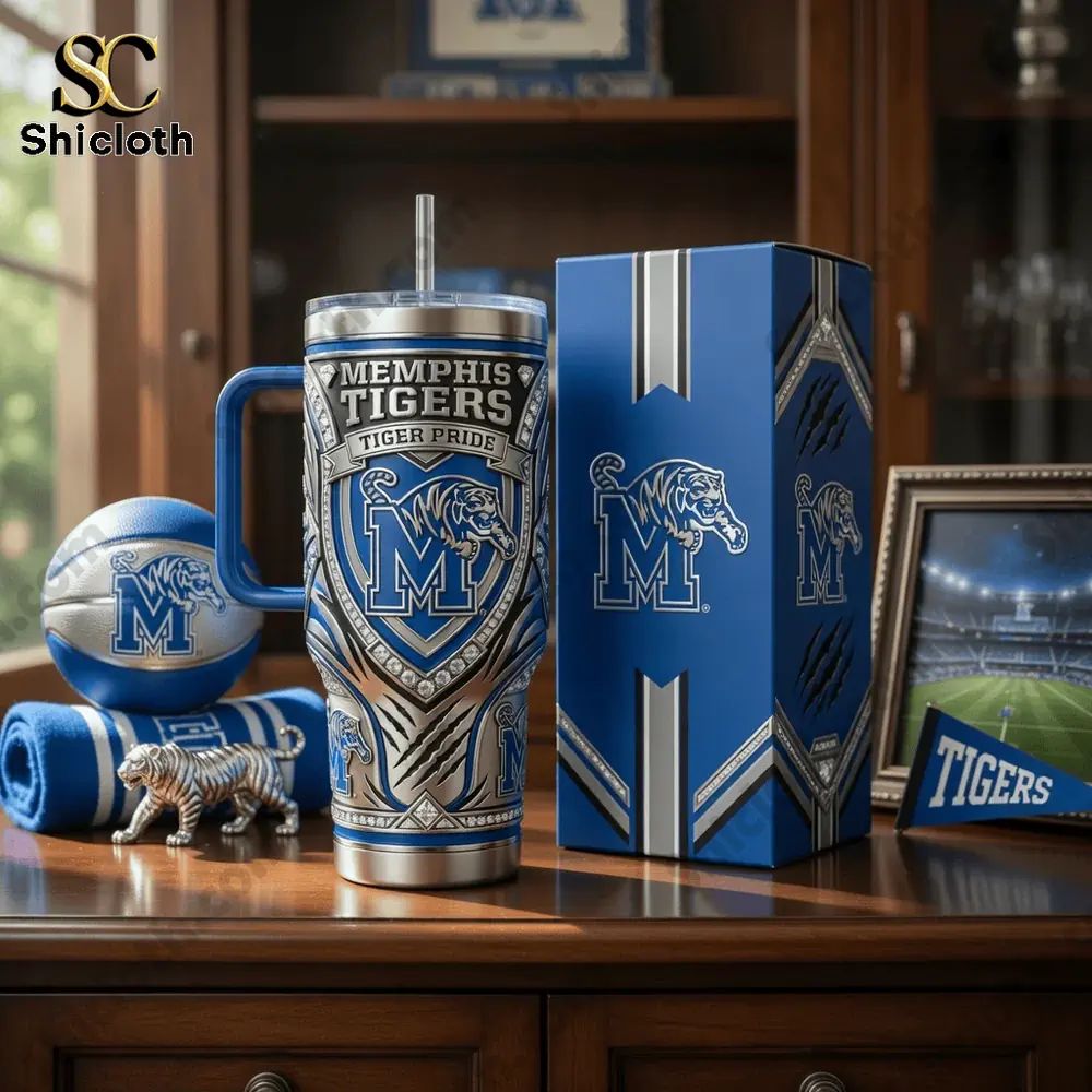 Memphis Tigers 40oz Tervis Tumbler With Handle