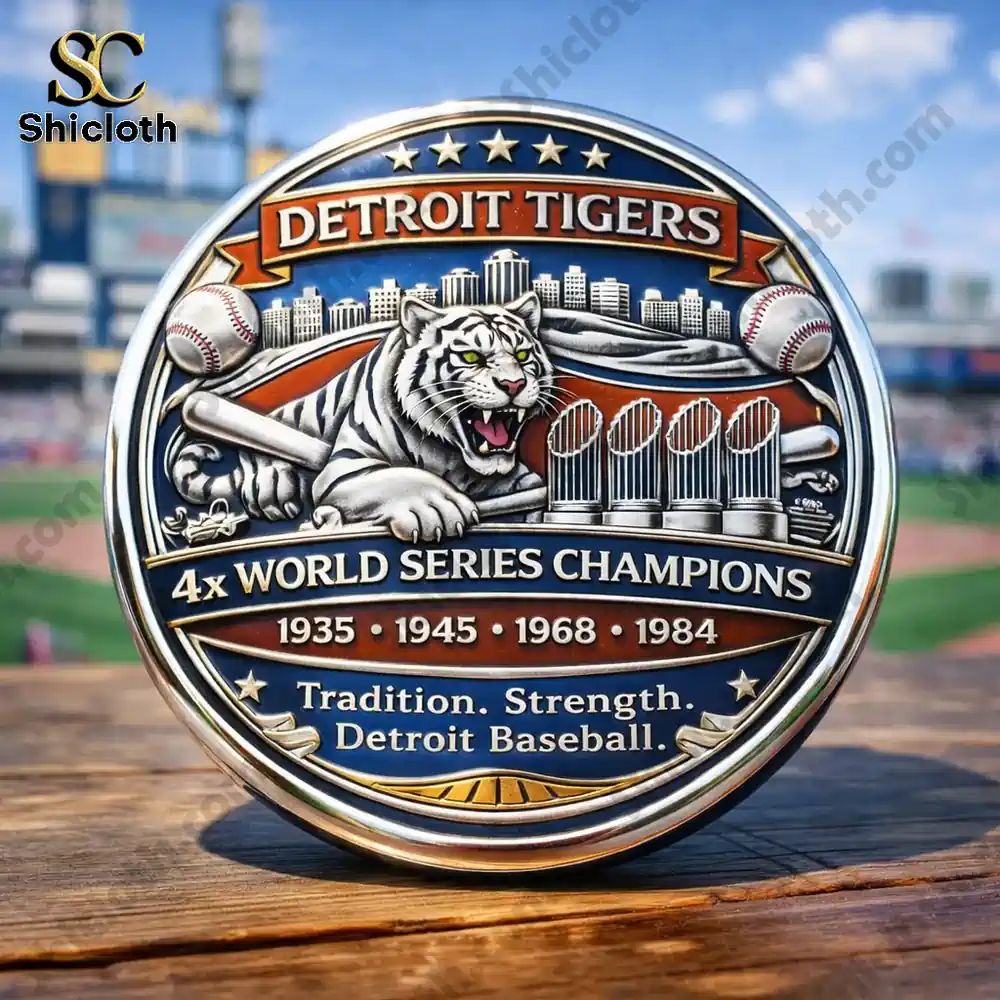 Detroit Tigers 125th Anniversary Challenge Coin