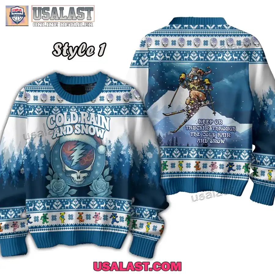 Grateful Dead Dancing Bear Ugly Christmas Jumper
