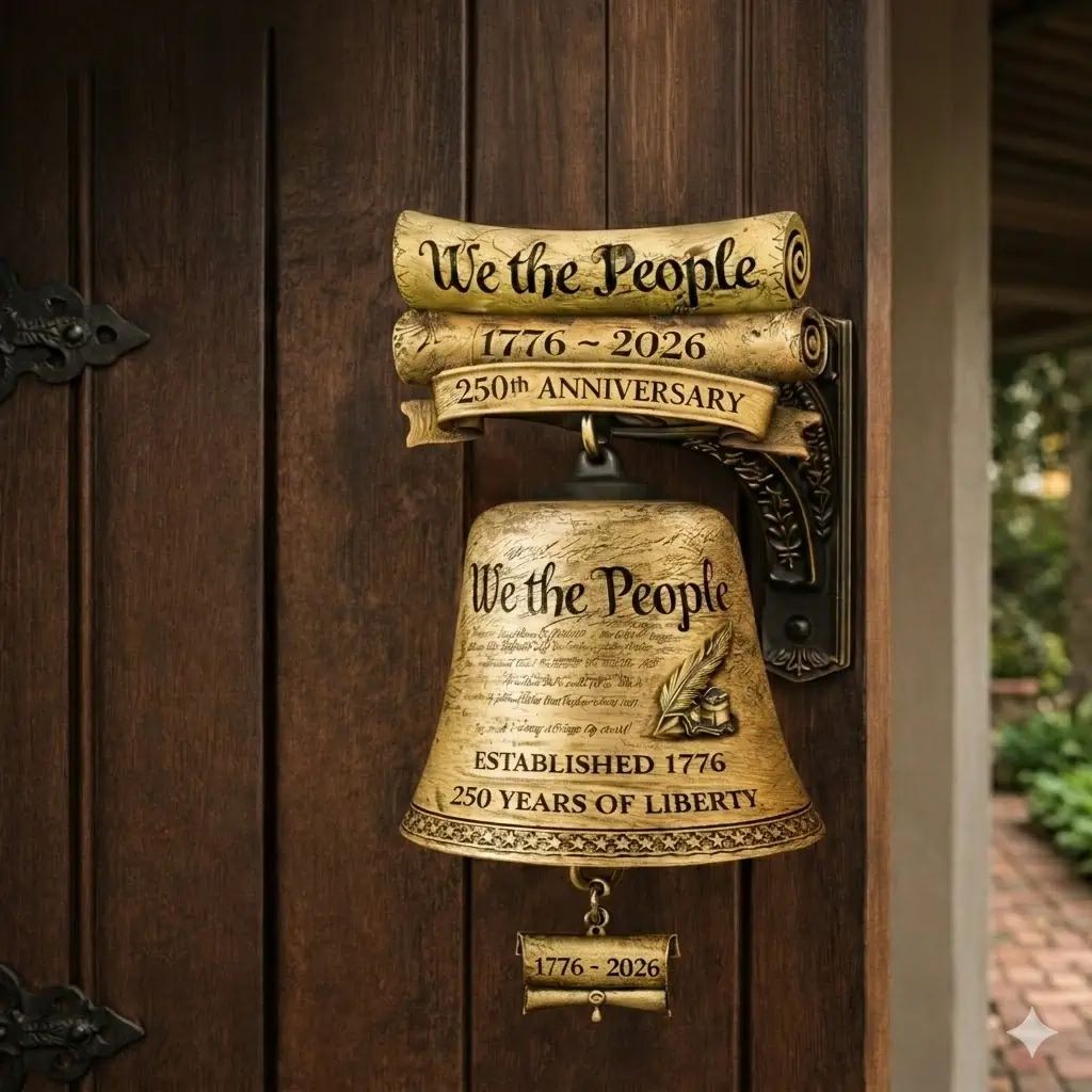 We The People 250th Anniversary Wall Bell Doorbell