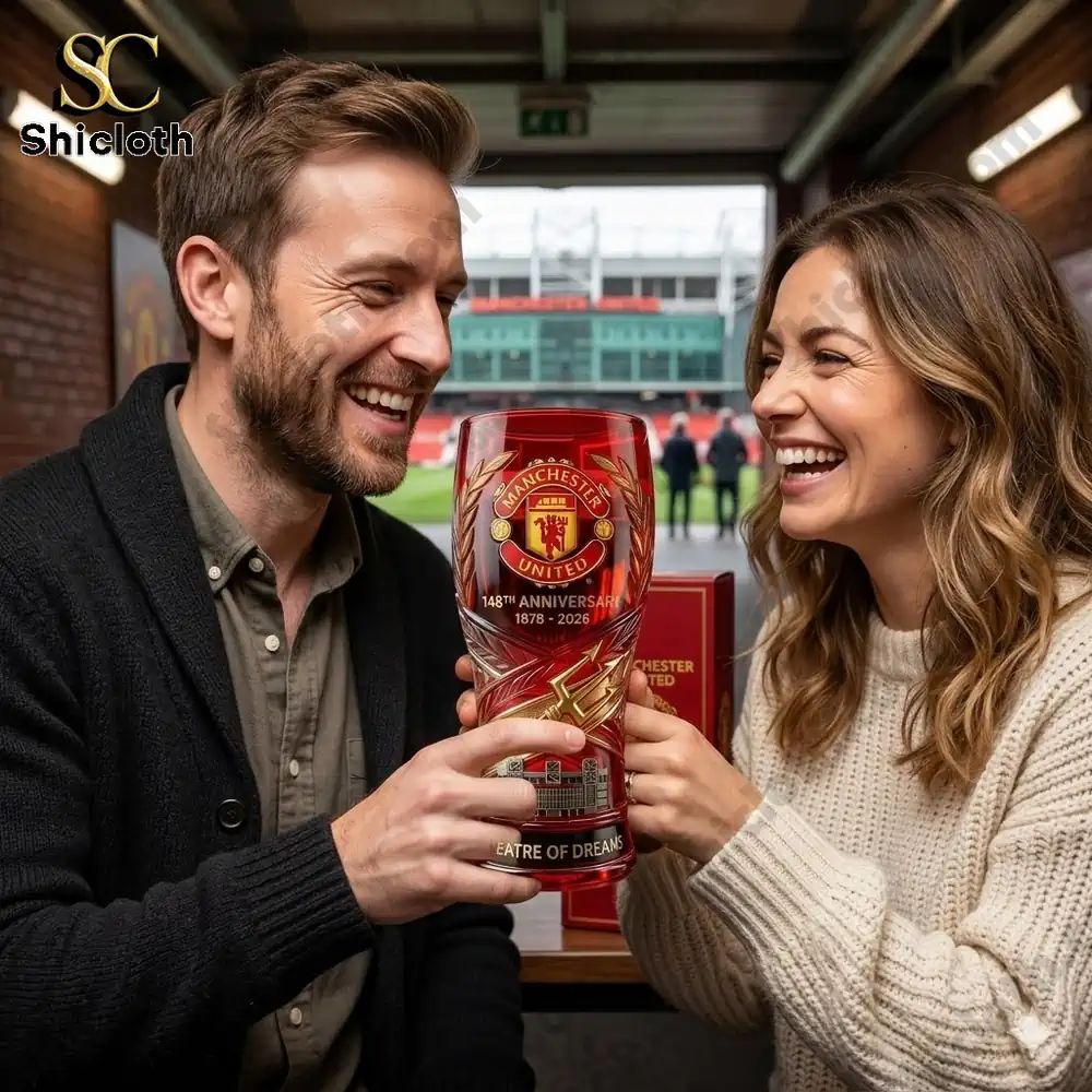Manchester United 148th Anniversary Beer Whiskey Glass