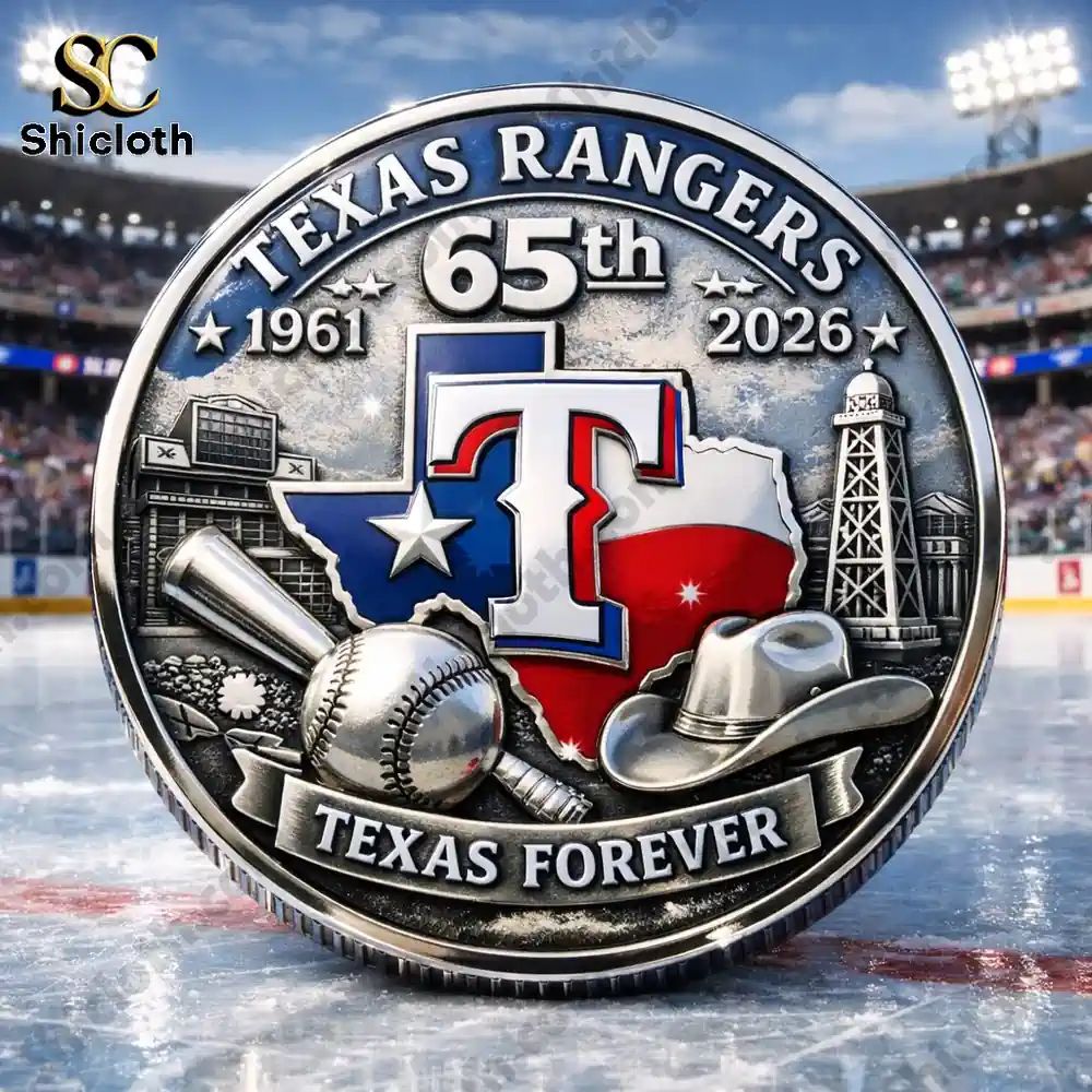Texas Rangers 65th Anniversary Commemorative Coin
