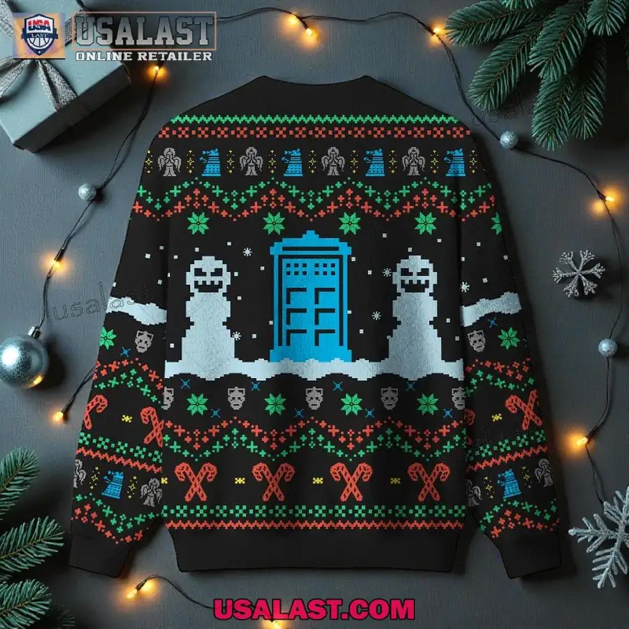 Doctor Who Black Ugly Christmas Sweater