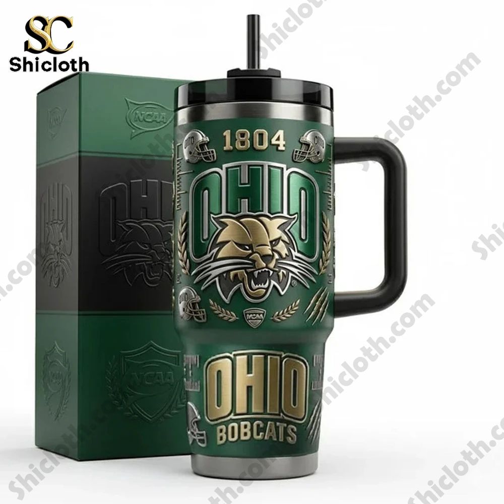Ohio Bobcats 222th Anniversary 1804-2026 Tumbler Cup