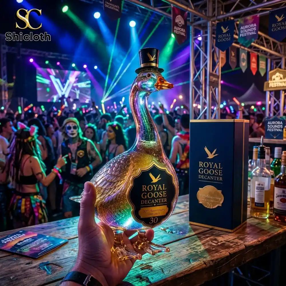 Royal Goose 3D Sculpted Vodka Bottle