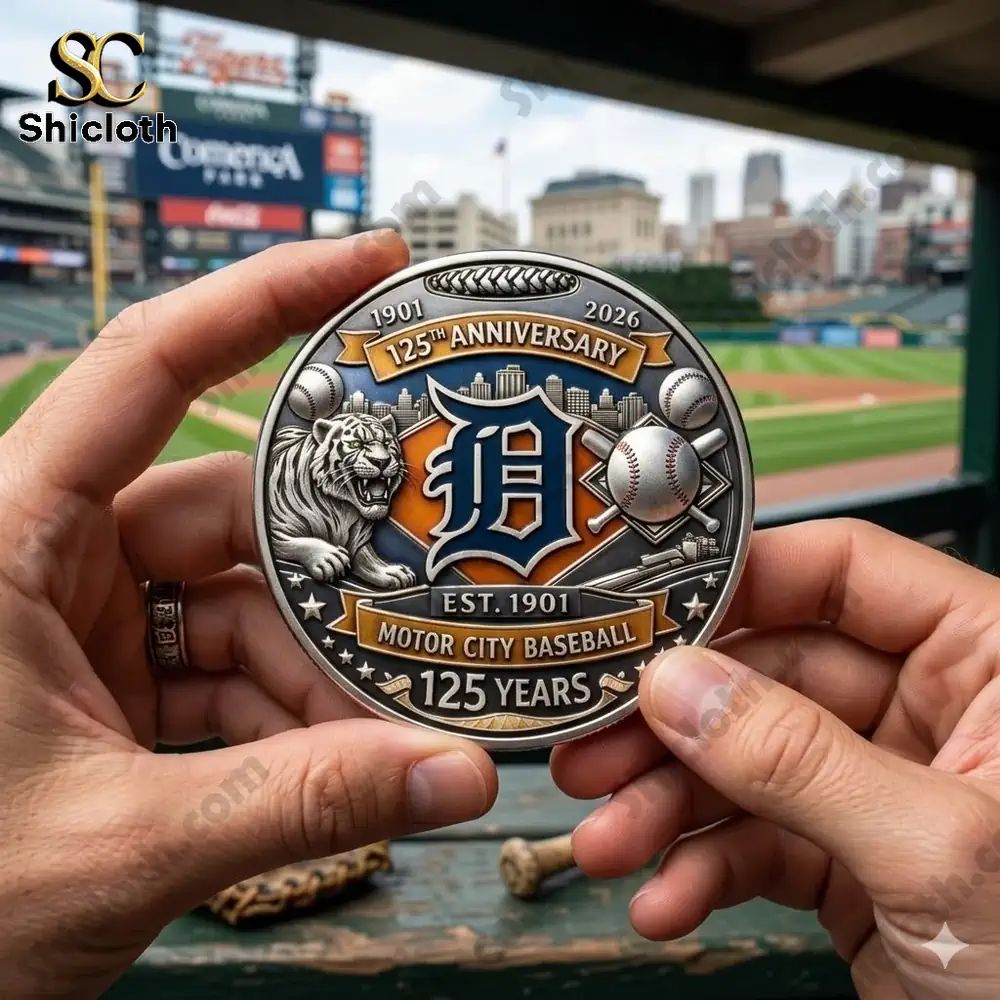 Detroit Tigers 125th Anniversary Challenge Coin