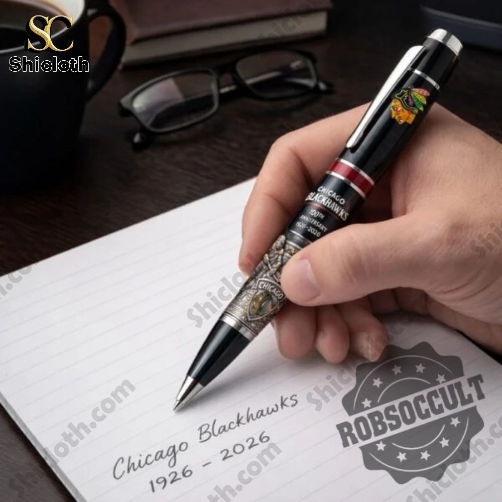 Hockey Team Chicago Blackhawks 100Th Anniversary Pen