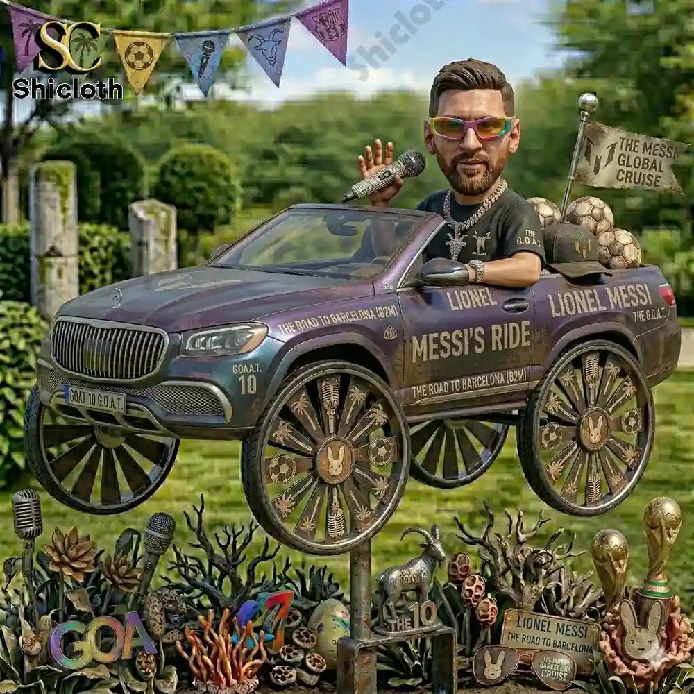 Leo Messi x Mercedes-Maybach S680 Wind Spinner For Garden