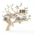 Tree Bookshelf – Handcrafted Wooden Wall Shelf with Natural Branch Design