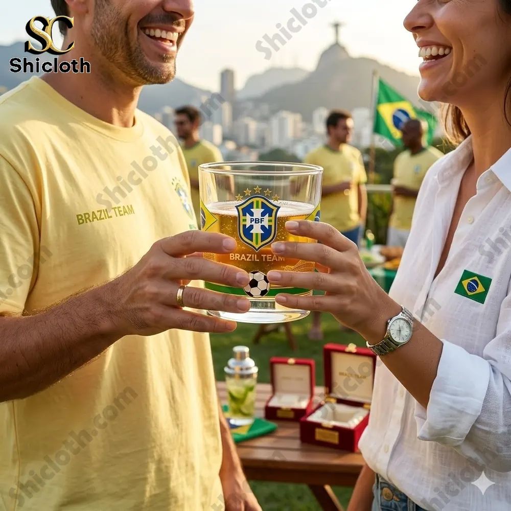 Brazil National Team 112th Anniversary Limited Edition Whiskey Glass