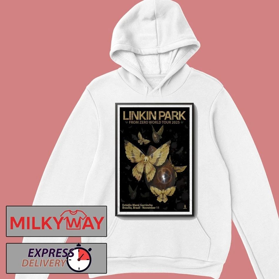 Linkin Park Nov 11 2025 Arena BRB Mané Garrincha Brasília Brazil Tour Poster shirt