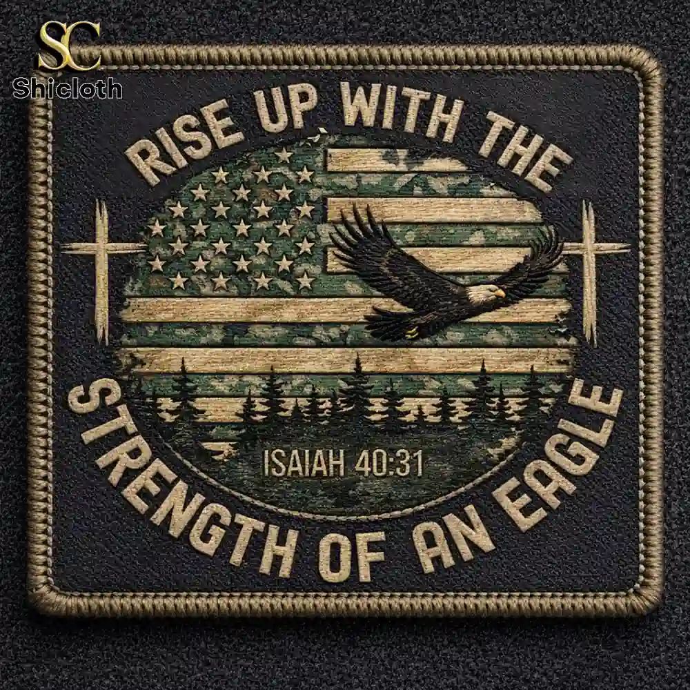 Isaiah 4031 Embroidered Hook & Loop Patch