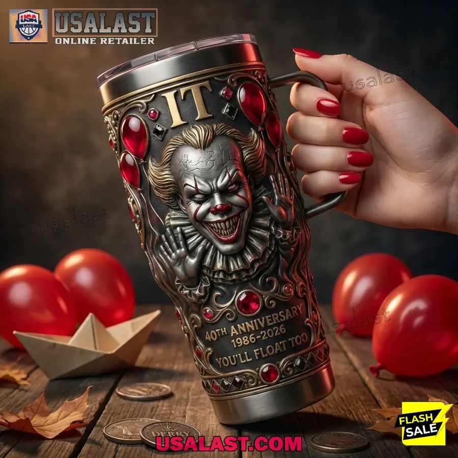 IT Pennywise 40th Anniversary 1986-2026 Tumbler Cup