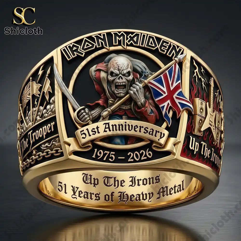 Heavy Metal Iron Maiden 51th Anniversary Commemorative Ring